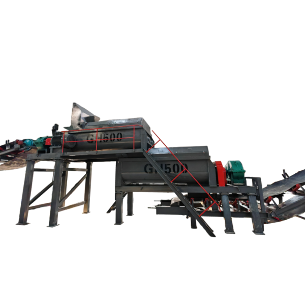 Twin shaft mixer